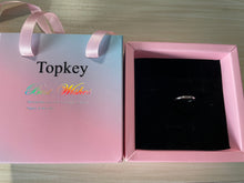 Load image into Gallery viewer, Topkey Metal Rings with Gift Box