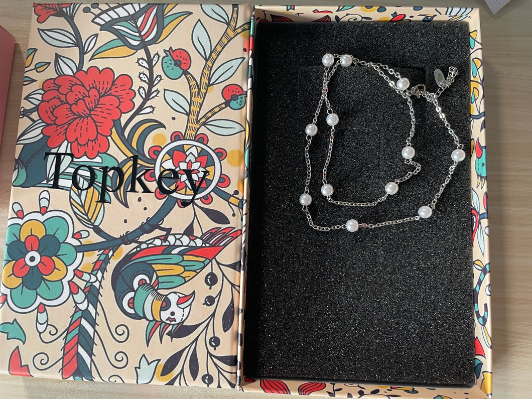 Topkey  Imitation Pearls Bracelet with gift Box