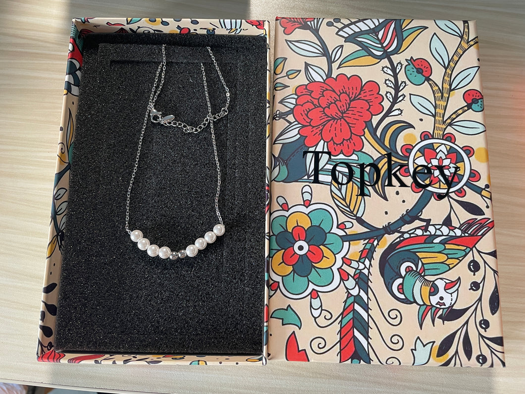 Topkey Nice  Imitation Pearl Necklace
