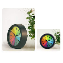 Load image into Gallery viewer, Topkey Alarm Clock 7 Inch Bedside Silent Cute Rainbow Desk Clock for Kids Boys Girls (Round)