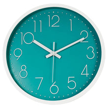 Load image into Gallery viewer, Topkey Wall Clock 12&quot; Silent Non Ticking Decorative Modern Wall Clock for Living Room, Bedroom and Kitchen - Green