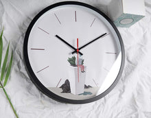 Load image into Gallery viewer, Topkey 12 Inch Wall Clock Silent Non-ticking Modern Round Wall Clocks for Living Room Kitchen Bedroom Home Office (Battery Not Included) Vase