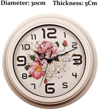 Load image into Gallery viewer, Topkey 12 Inch Wall Clock Silent Non-ticking Vintage Wall Clocks for Living Room Kitchen Bedroom Home Office (Battery Not Included) - White