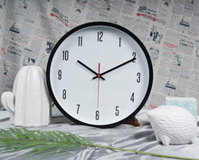 Load image into Gallery viewer, Topkey 12 Inch Wall Clock Silent Non-ticking Modern Round Wall Clocks for Living Room Kitchen Bedroom Home Office (Battery Not Included) Arabic Numerals