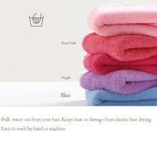 Load image into Gallery viewer, Topkey Microfiber Hair Turban Towel Wrap Super Absorbent Hair Towel for Kids and Adults