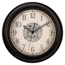 Load image into Gallery viewer, Topkey 12 Inch Wall Clock Silent Non-ticking Vintage Arabic Numerals Wall Clocks for Living Room Kitchen Bedroom Home Office (Battery Not Included) - Black