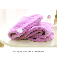 Load image into Gallery viewer, Topkey Microfiber Hair Turban Towel Wrap Super Absorbent Hair Towel for Kids and Adults